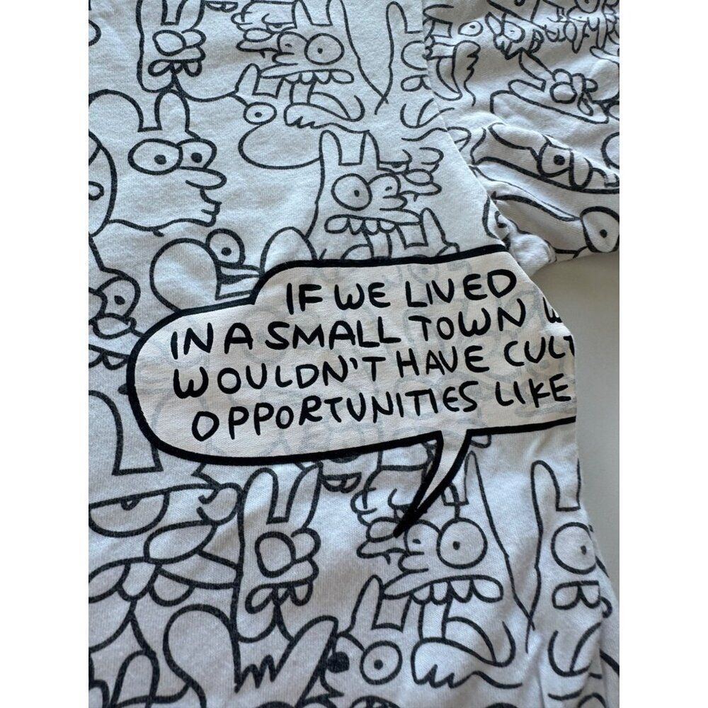 COMME DES GARÇONS PLAY Matt Groening X T-shirt In White Small - Picture 4 of 11